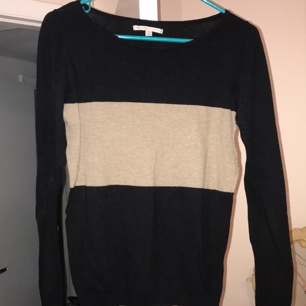Black and Taupe Sweater